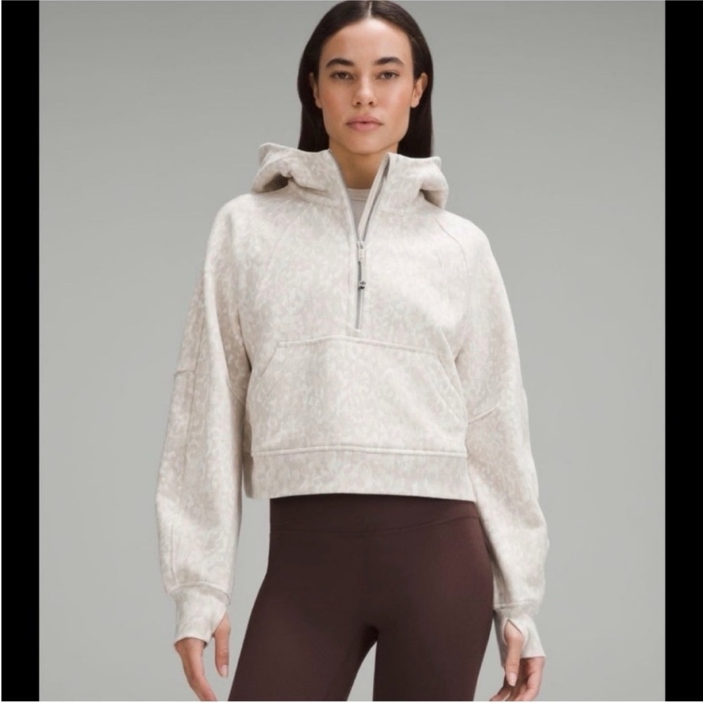 Lululemom cropped scuba hoodie